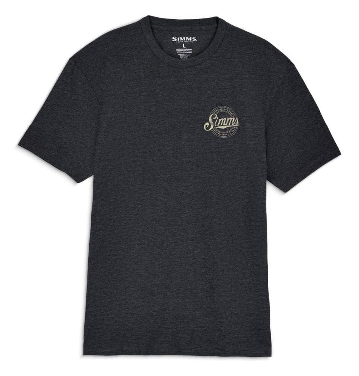 Simms Circle Lockup T-Shirt Charcoal Heather