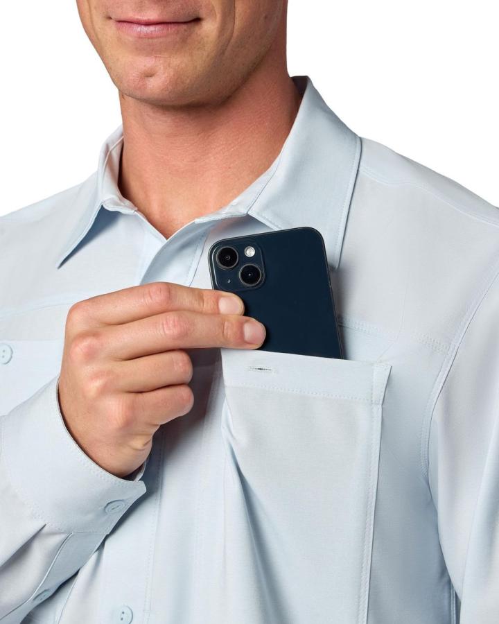 Simms Launch Shirt Bimini Blue Heather