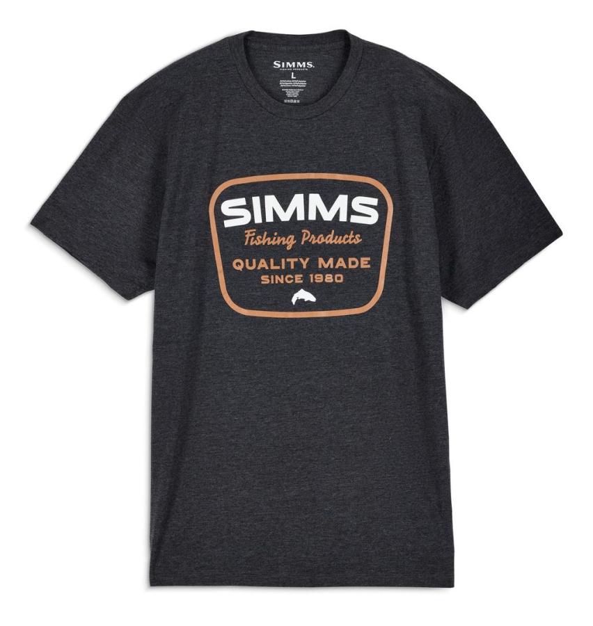 Simms Stamp Lock T-shirt Charcoal Heather