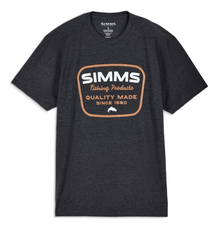 Simms Stamp Lock T-shirt Charcoal Heather