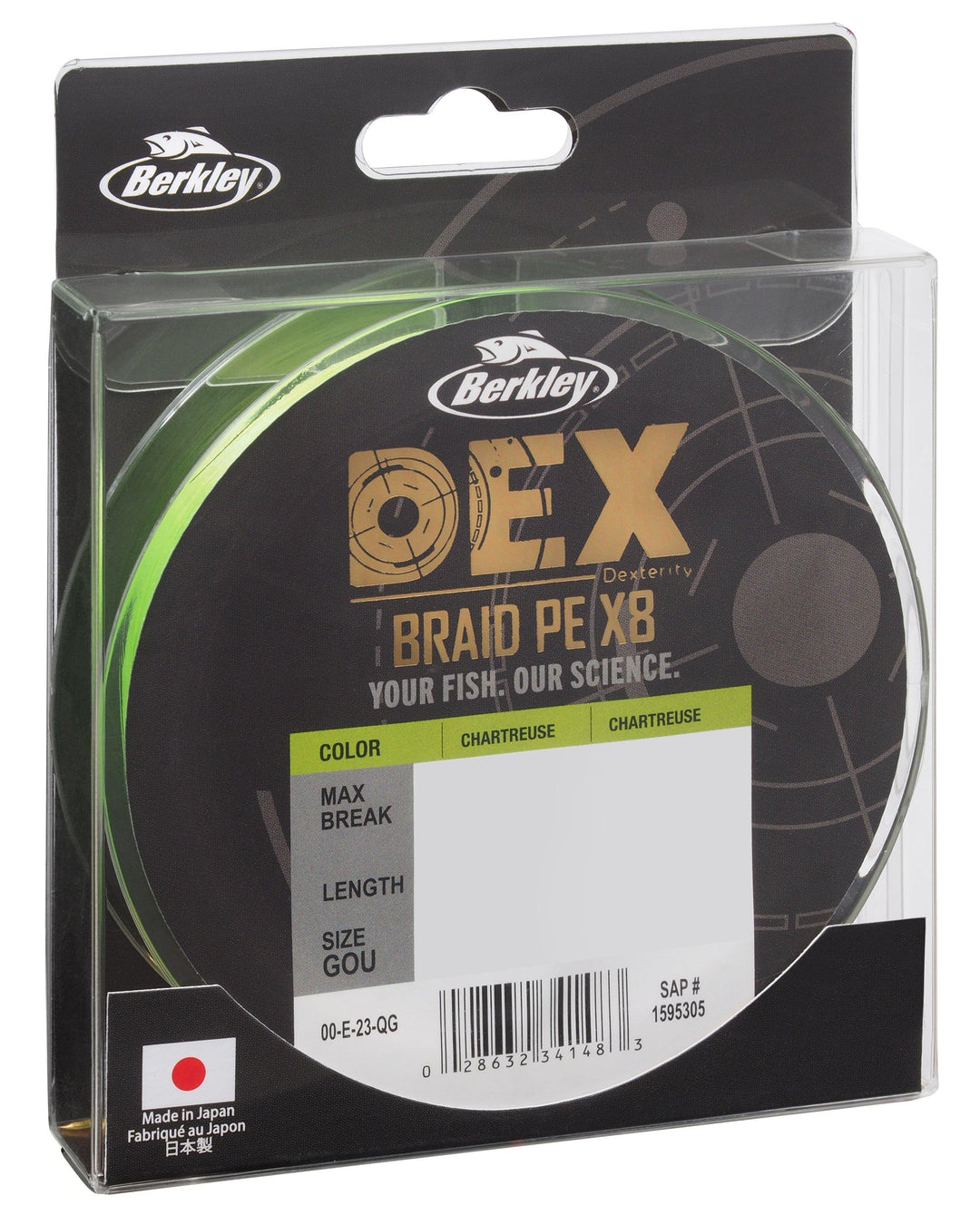 Berkley Dex Braid PE x8 Chartreuse - 150m
