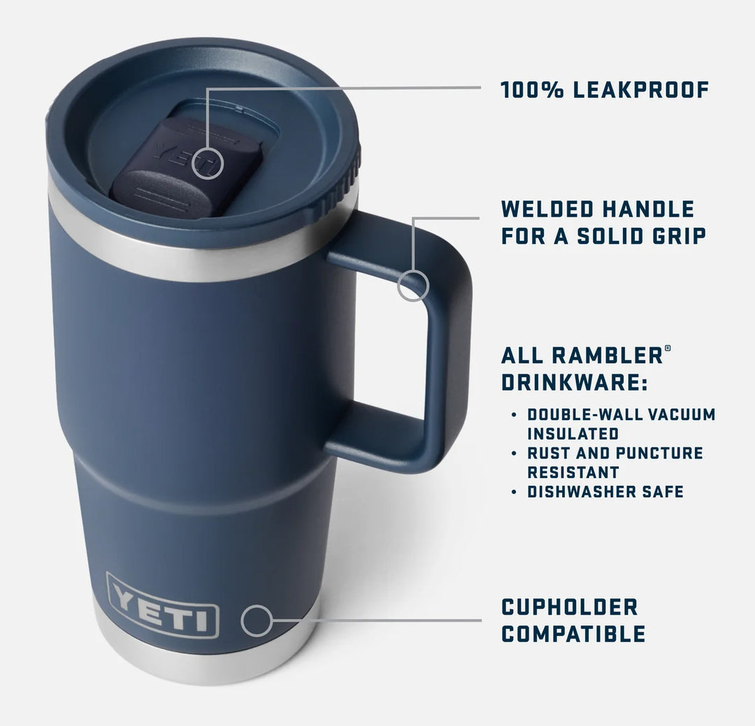 YETI Rambler 20oz Travel Mug 2.0 Black