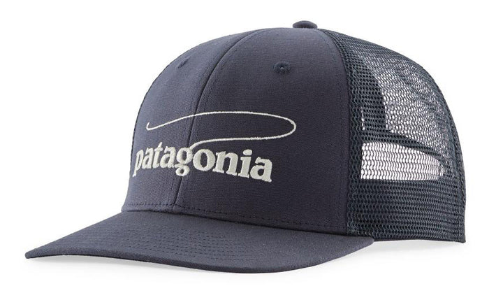 Patagonia Take a Stand Trucker Hat Casting Logo Smolder Blue