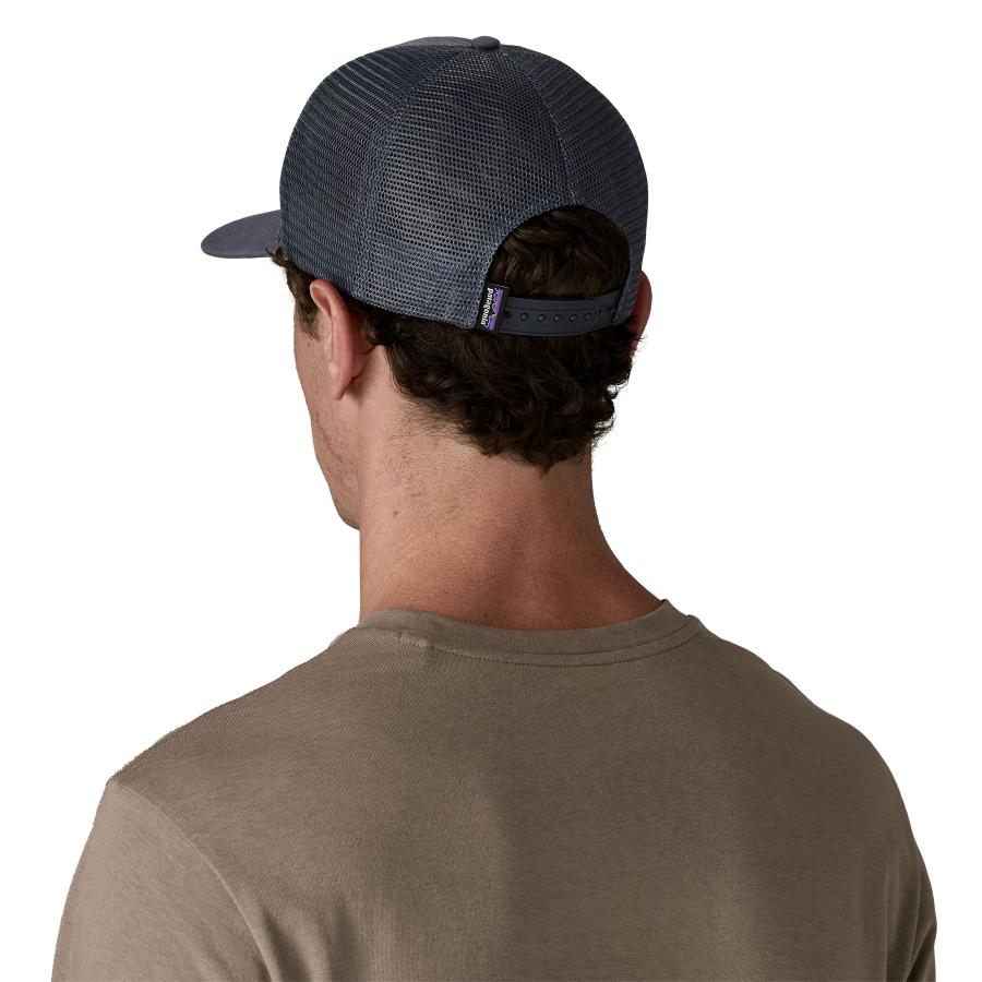 Patagonia Take a Stand Trucker Hat Casting Logo Smolder Blue
