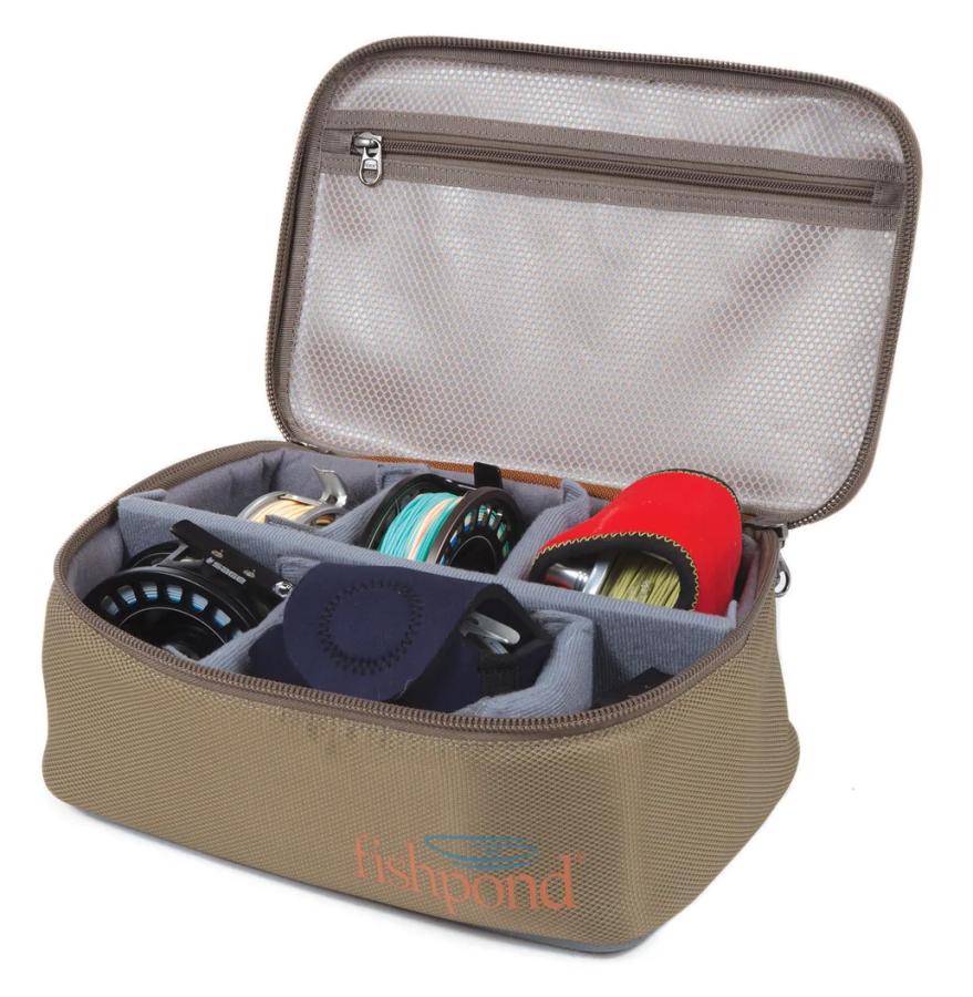 Fishpond Ripple Reel Case Large Sand/Saddle Brown