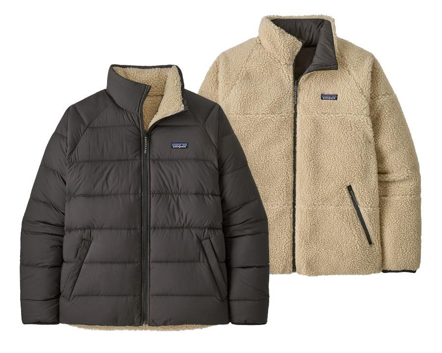 Patagonia Mens Reversible Silent Down Jacket Black