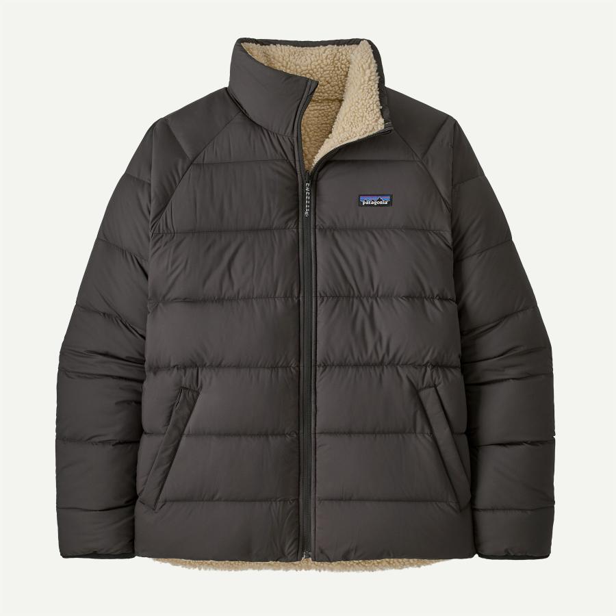 Patagonia Mens Reversible Silent Down Jacket Black