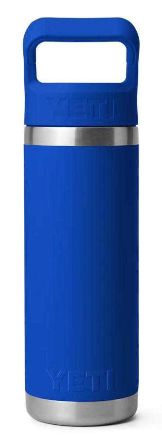 YETI Rambler 18oz Bottle Colour Matched Straw Cap Royal Blue