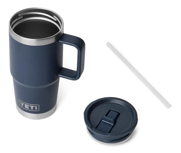 YETI Rambler 20oz Travel Straw Mug Navy