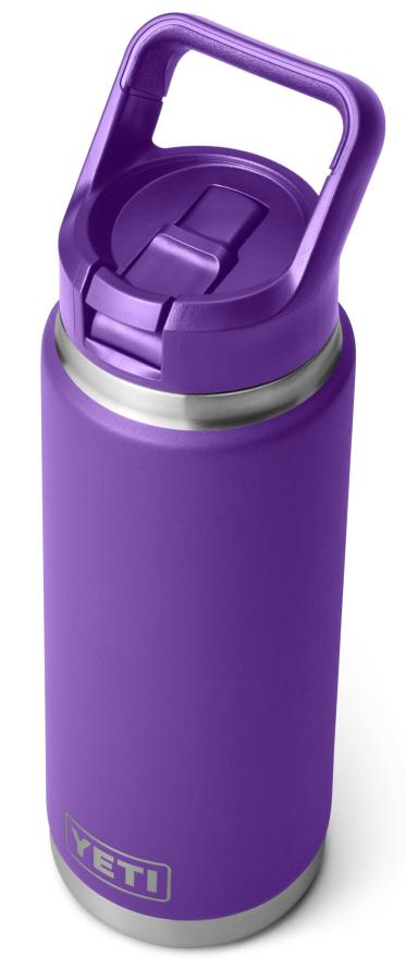 YETI Rambler 26oz Bottle Colour Matched Straw Cap Pace Purple