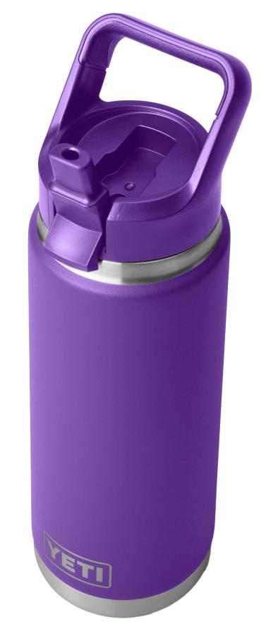YETI Rambler 26oz Bottle Colour Matched Straw Cap Pace Purple