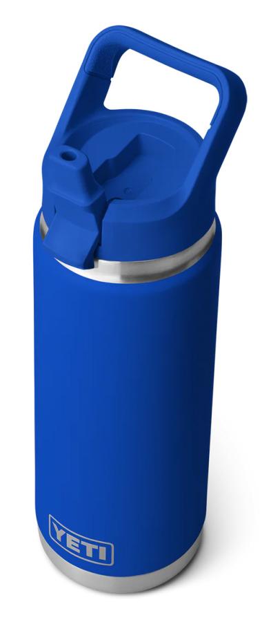 YETI Rambler 26oz Bottle Colour Matched Straw Cap Royal Blue