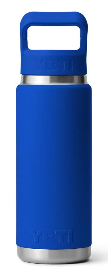 YETI Rambler 26oz Bottle Colour Matched Straw Cap Royal Blue
