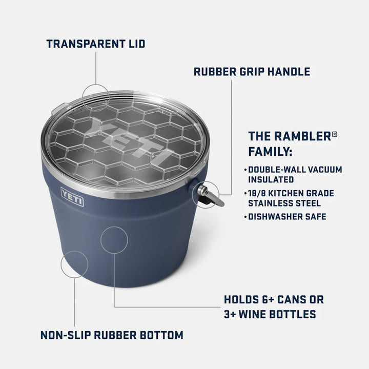 YETI Rambler Beverage Bucket 7.6L Navy