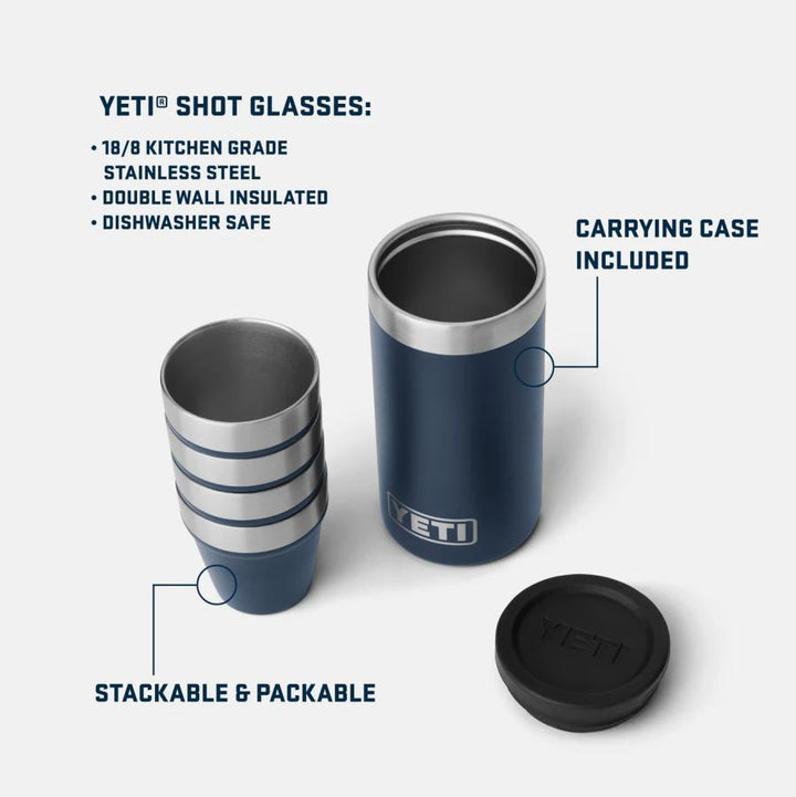 YETI Shot Glasses Navy