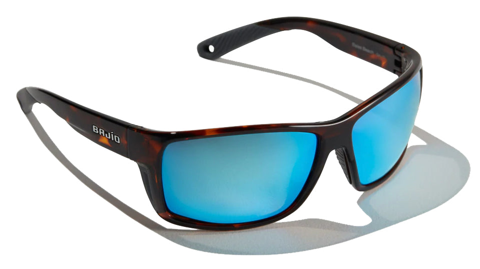 Bajio Bales Beach Dark Tort Gloss Blue Mirror Glass