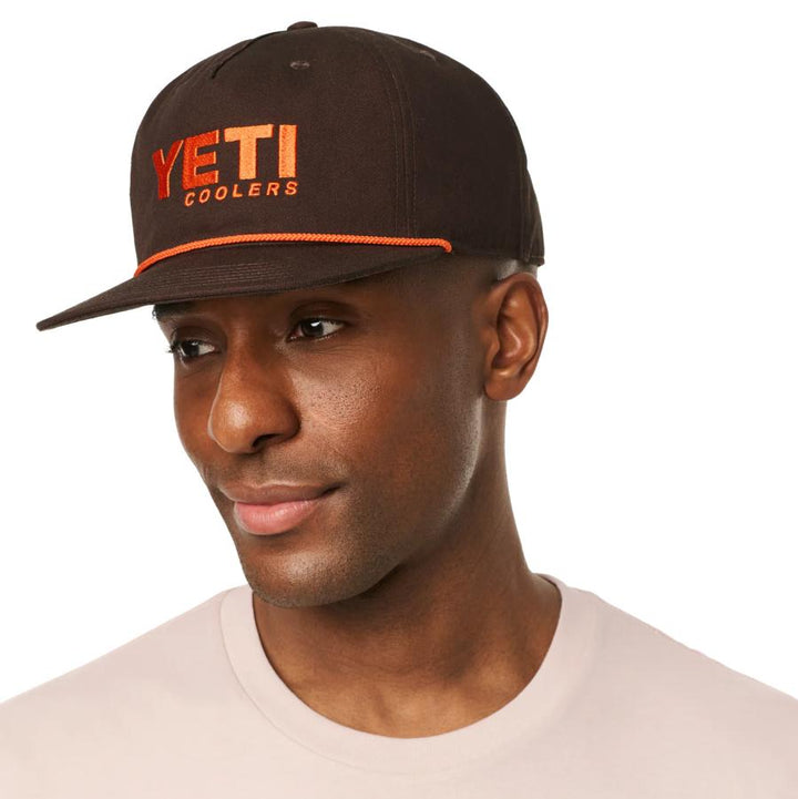 YETI Flat Brim Rope Hat Coffee
