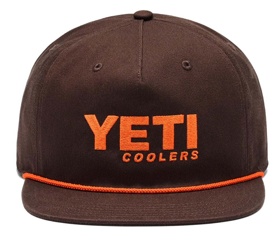 YETI Flat Brim Rope Hat Coffee