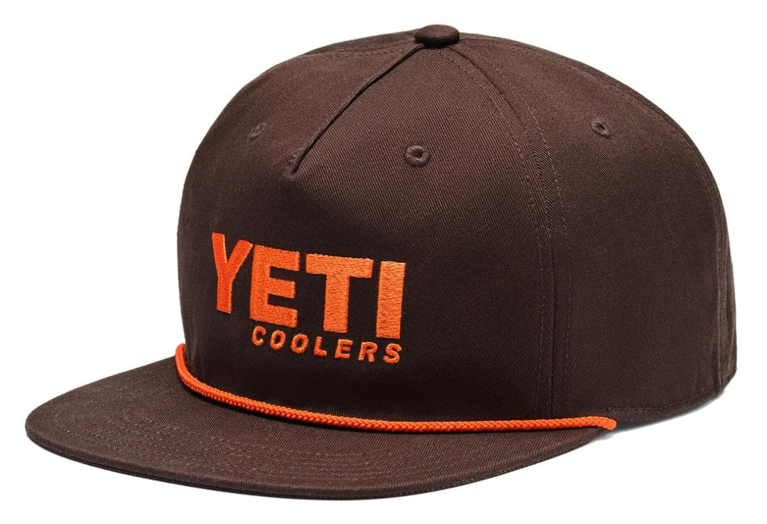 YETI Flat Brim Rope Hat Coffee