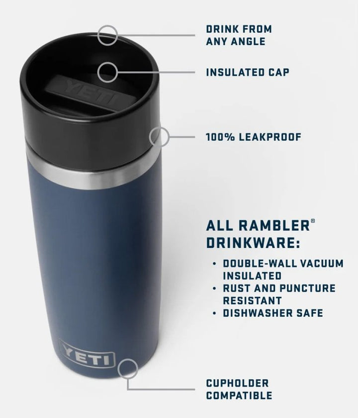 YETI Rambler 16oz Travel Bottle Riverhead Green