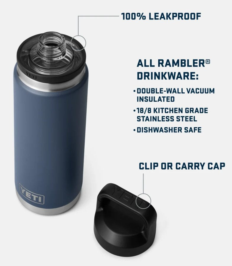 YETI Rambler 26oz Bottle Riverhead Green