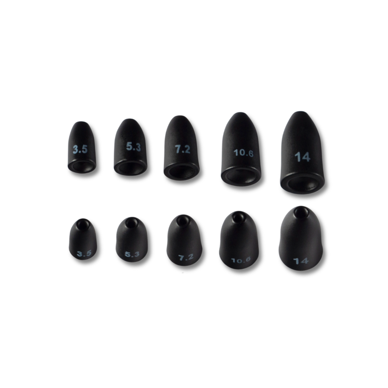 Toppies Tungsten Bullet Weight - Black Matt
