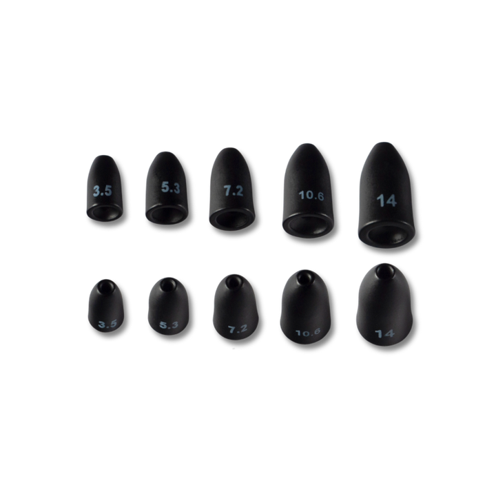 Toppies Tungsten Bullet Weight - Black Matt