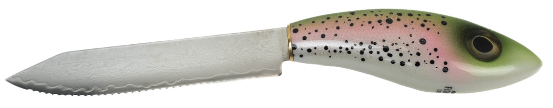Fishion Lures Mizuumi Serrated Knife - Rainbow Trout - Limited Edition
