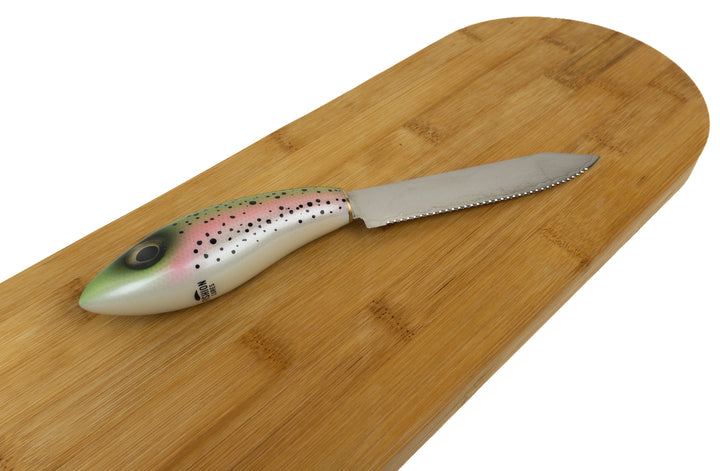 Fishion Lures Mizuumi Serrated Knife - Rainbow Trout - Limited Edition