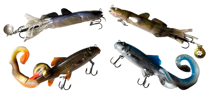 Savage Gear Musky Tubes (4) Including Tackle Box - Pre-Owned