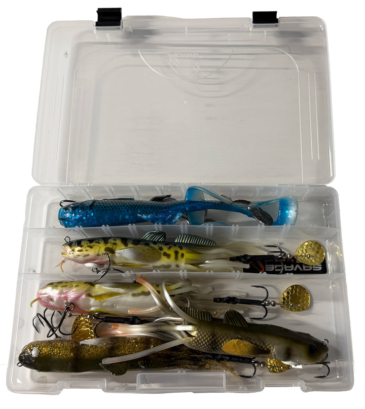 Savage Gear Musky Tubes (5) Including Tacklebox - Pre-Owned
