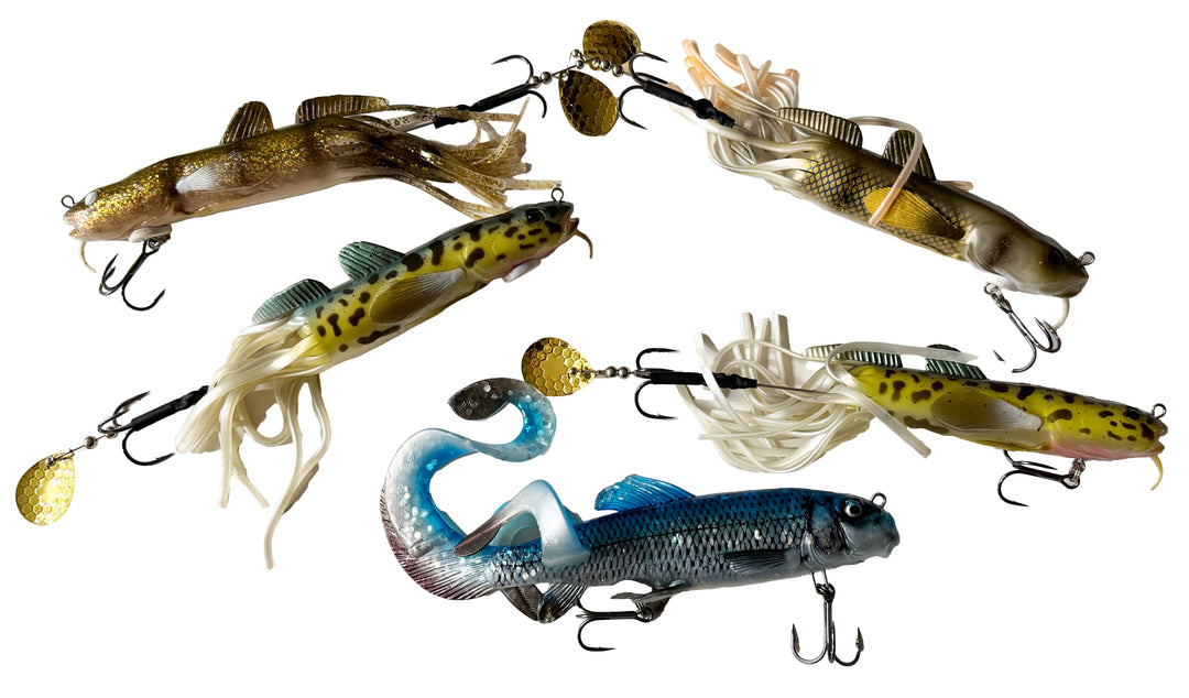 Savage Gear Musky Tubes (5) Including Tacklebox - Pre-Owned
