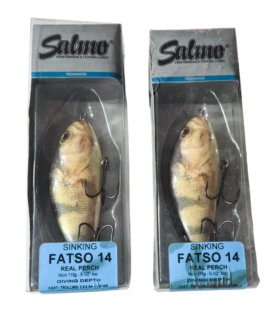 Salmo Fatso 14 Real Perch Sink - Set of 2
