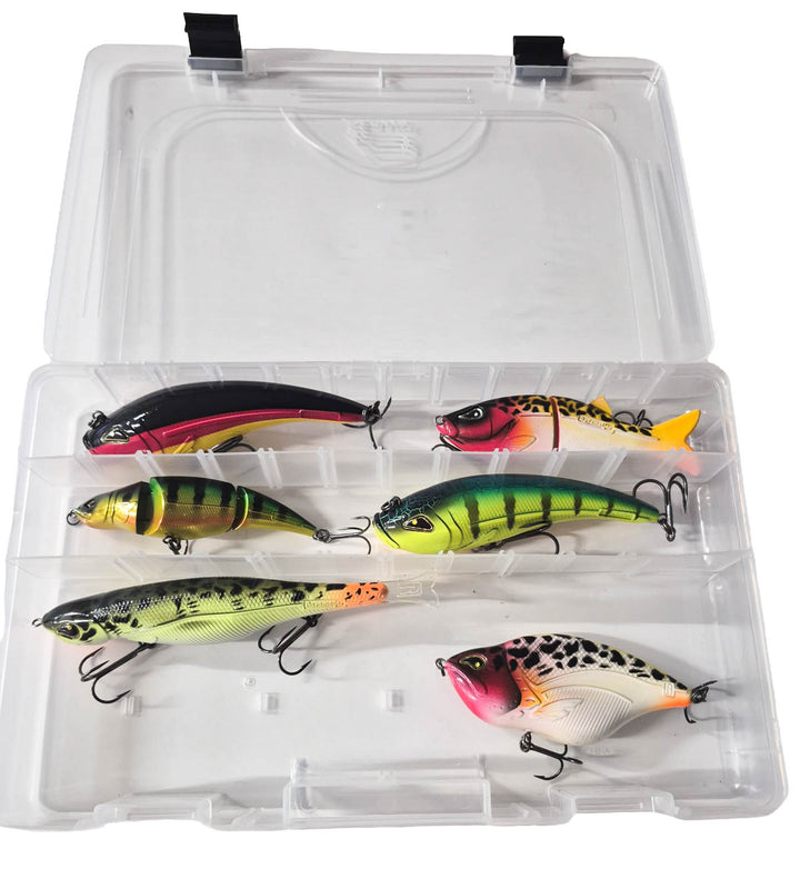 Rozemeijer Jerk- &amp; Swimbait Collection Including Plano Tacklebox - Set of 6