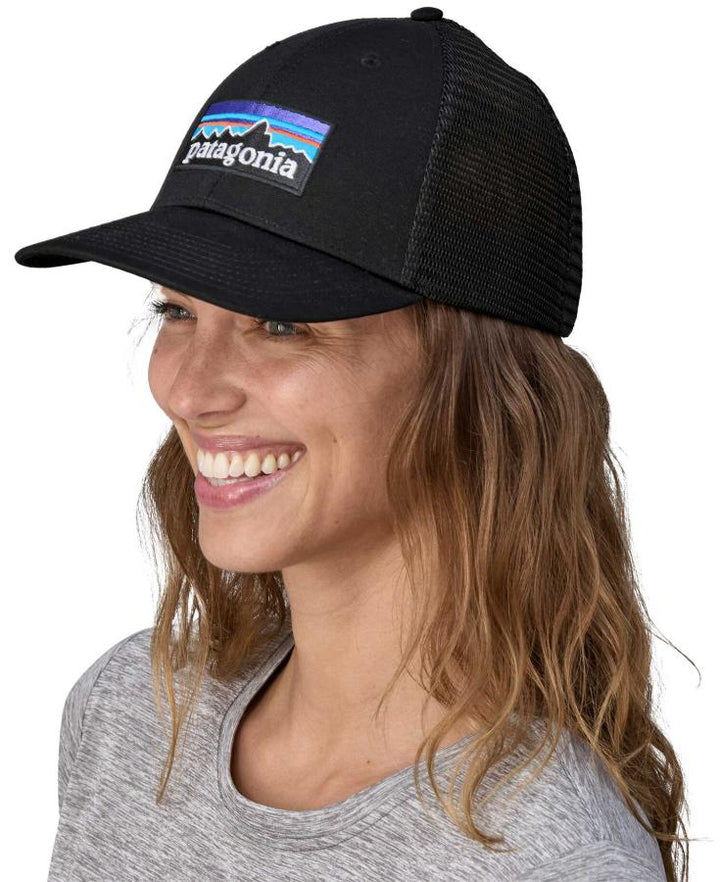 Patagonia P-6 Logo LoPro Trucker Hat Black