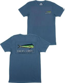 Salty Crew Dorado Harbor Blue Premium T-Shirt - Medium