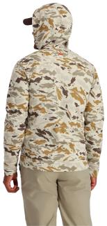 Simms CX Hoody Full Zip Ghost Camo Stone - Medium
