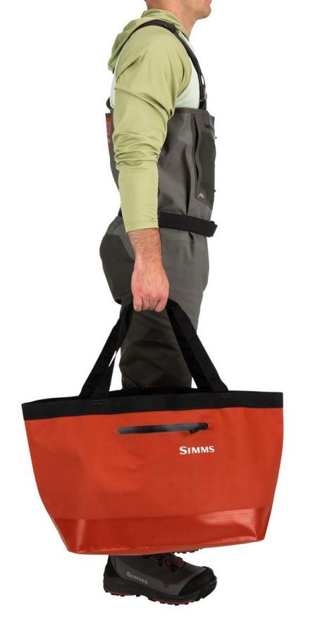 Simms Dry Creek Simple Tote - 50L Simms Orange