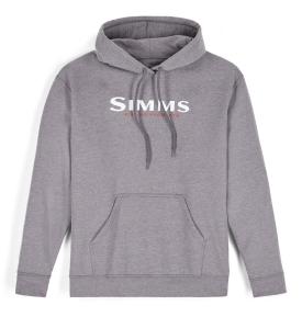 Simms Logo Hoody Grey Heather