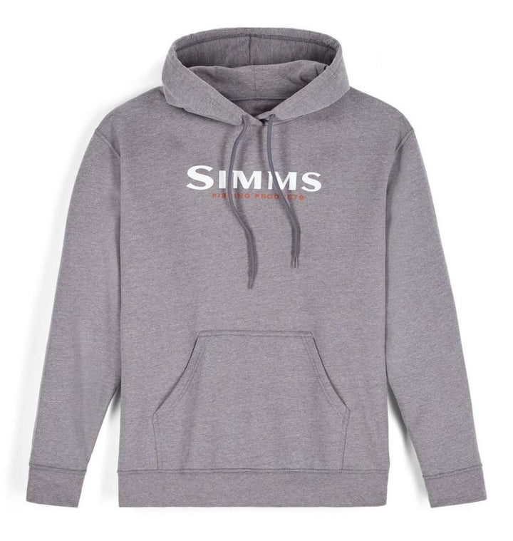 Simms Logo Hoody Grey Heather