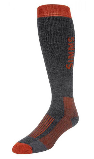 Simms Merino Midweight OTC Sock Carbon