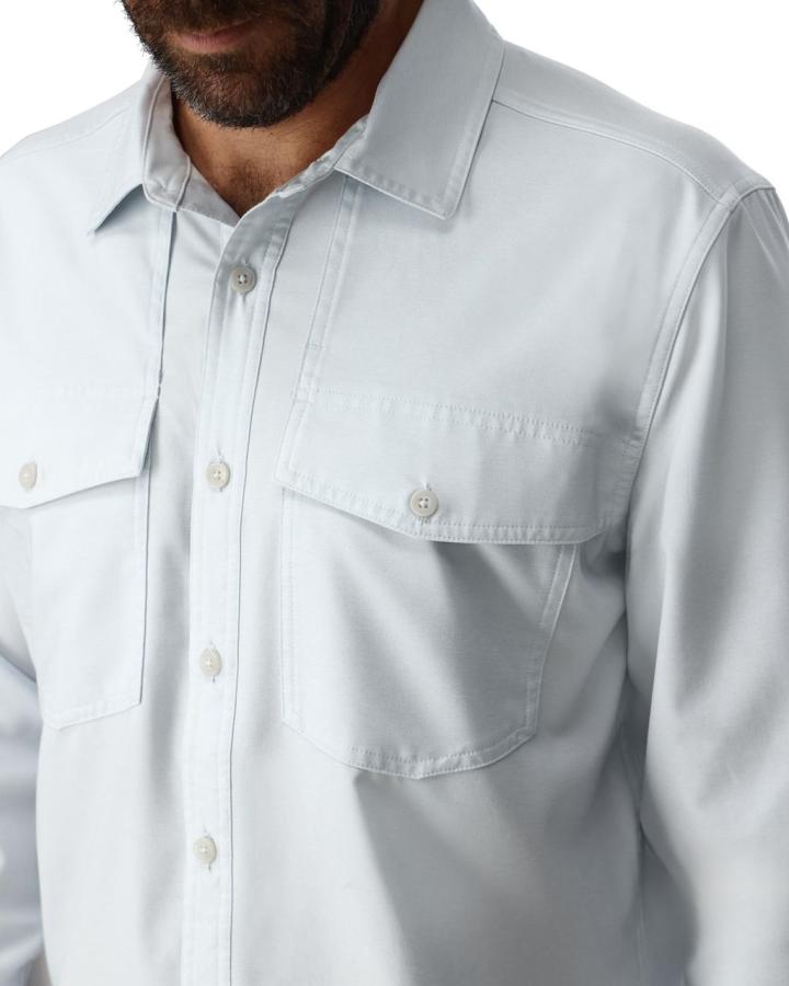 Simms No-See-Um Bugstopper Shirt Bimini Blue Heather