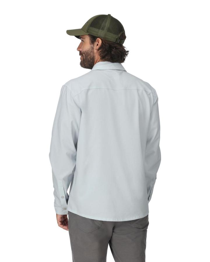 Simms No-See-Um Bugstopper Shirt Bimini Blue Heather