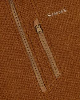 Simms Rivershed Quarter Zip Cobia Heather - Medium