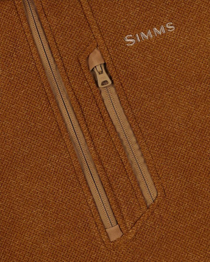 Simms Rivershed Quarter Zip Cobia Heather - Medium