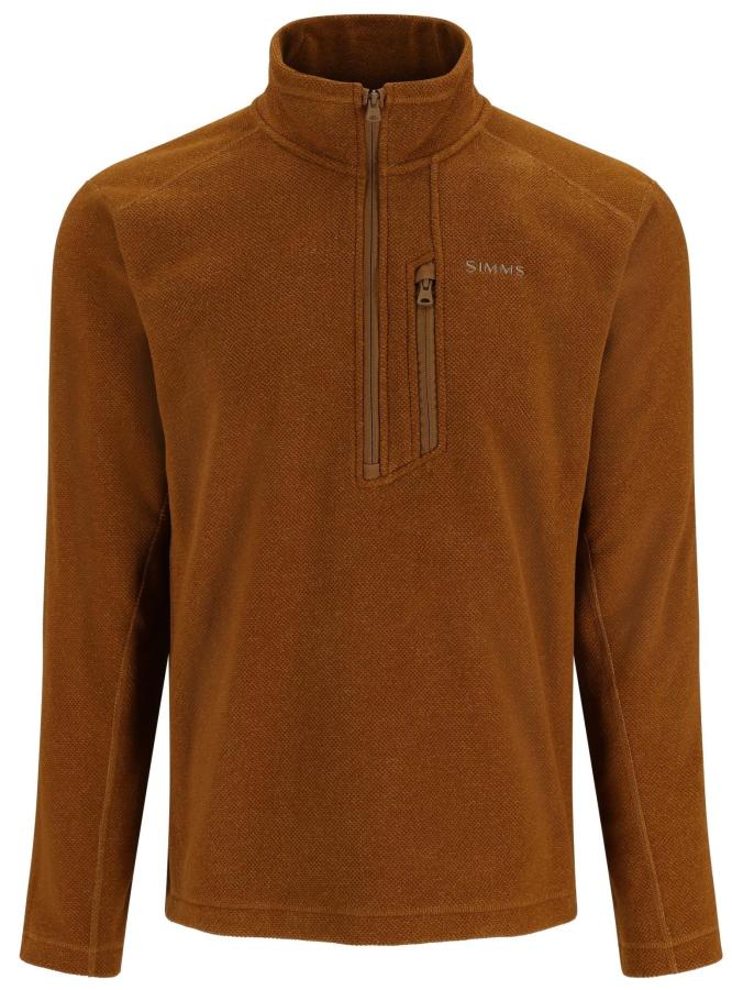 Simms Rivershed Quarter Zip Cobia Heather - Medium