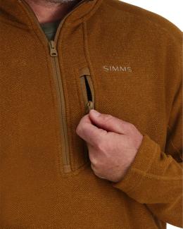 Simms Rivershed Quarter Zip Cobia Heather - Medium