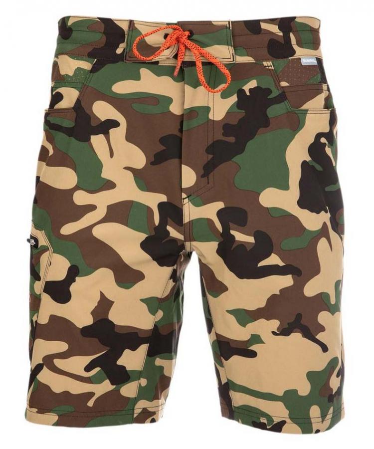 Simms Seamount Board Shorts Woodland Camo