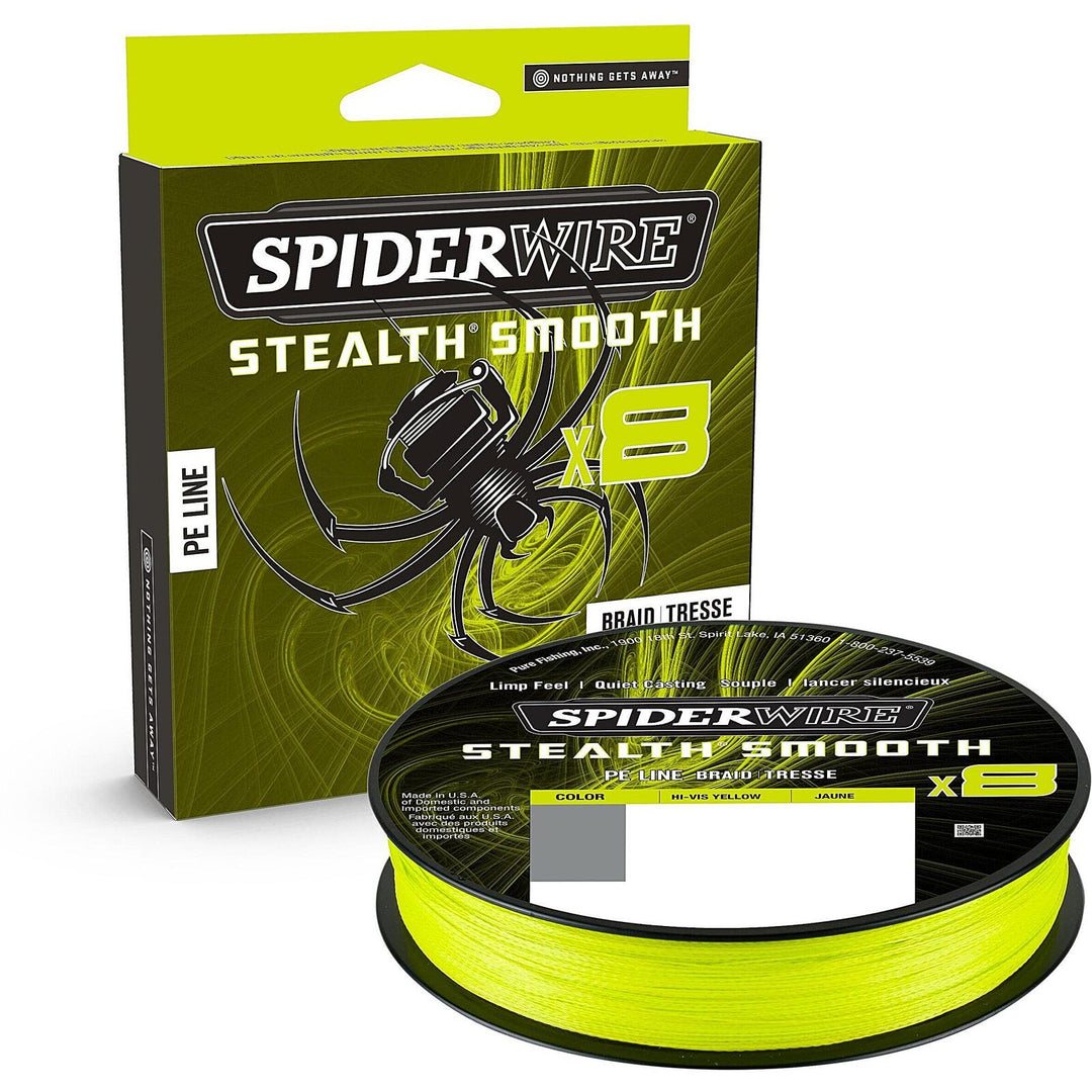 Spiderwire Stealth Smooth x8 Hi Vis-Yellow - 150m