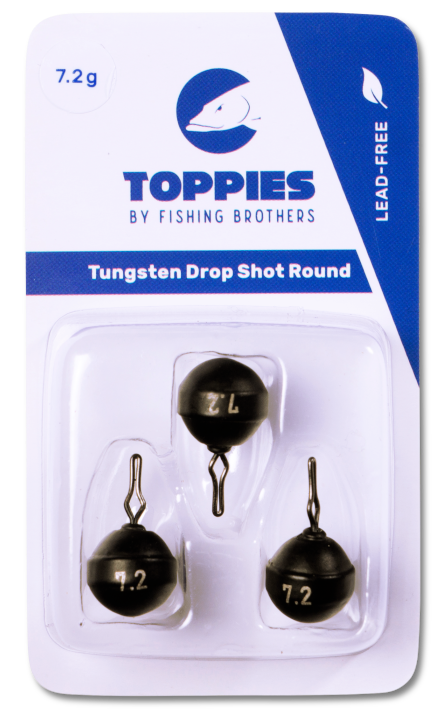 Toppies Tungsten Drop Shot Round - Natural